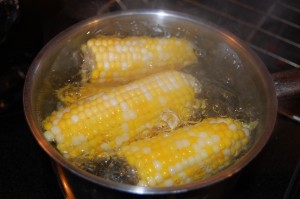 Cooking whole corn